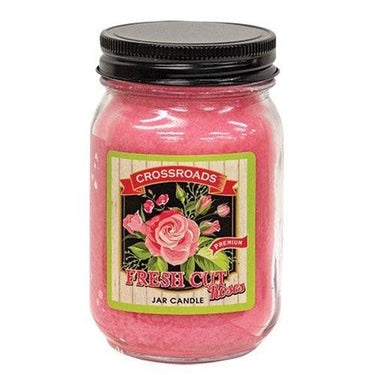Fresh Cut Roses Pint Jar Candle - The Fox Decor